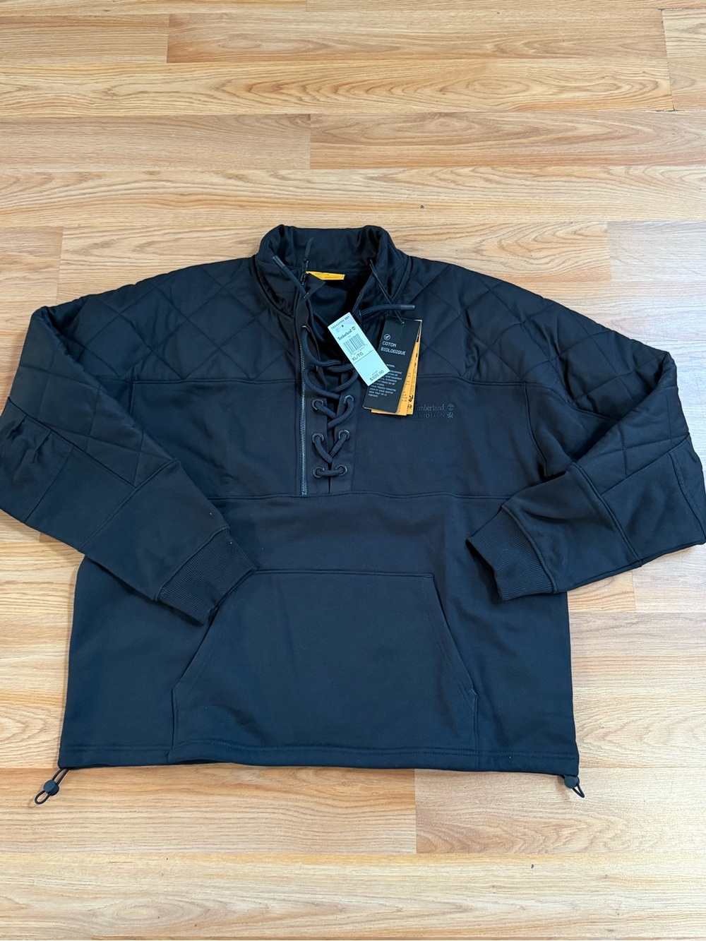 Timberland x Humberto leon quilted funnel neck sweatshirt
